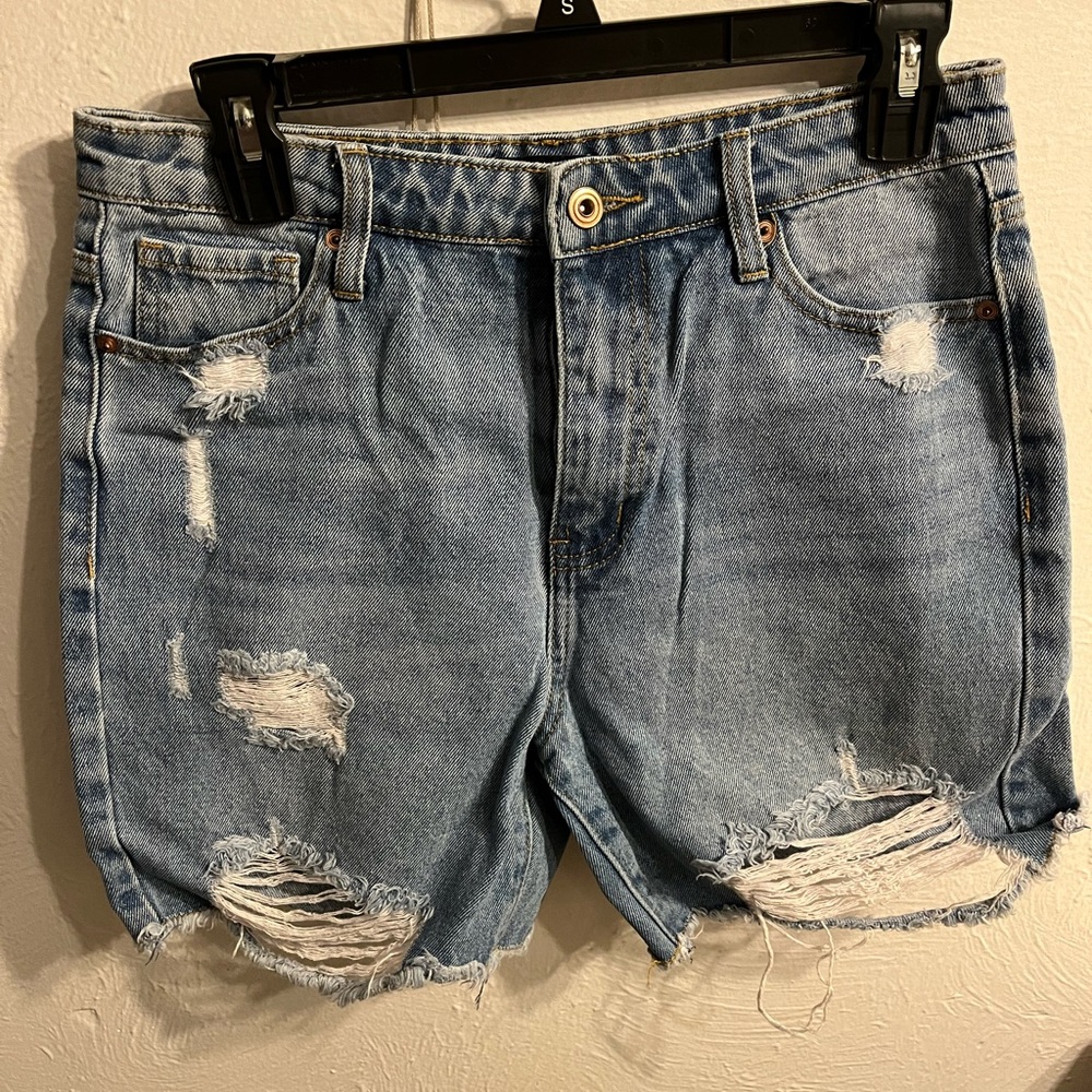Fashion Nova Blue Denim Shorts